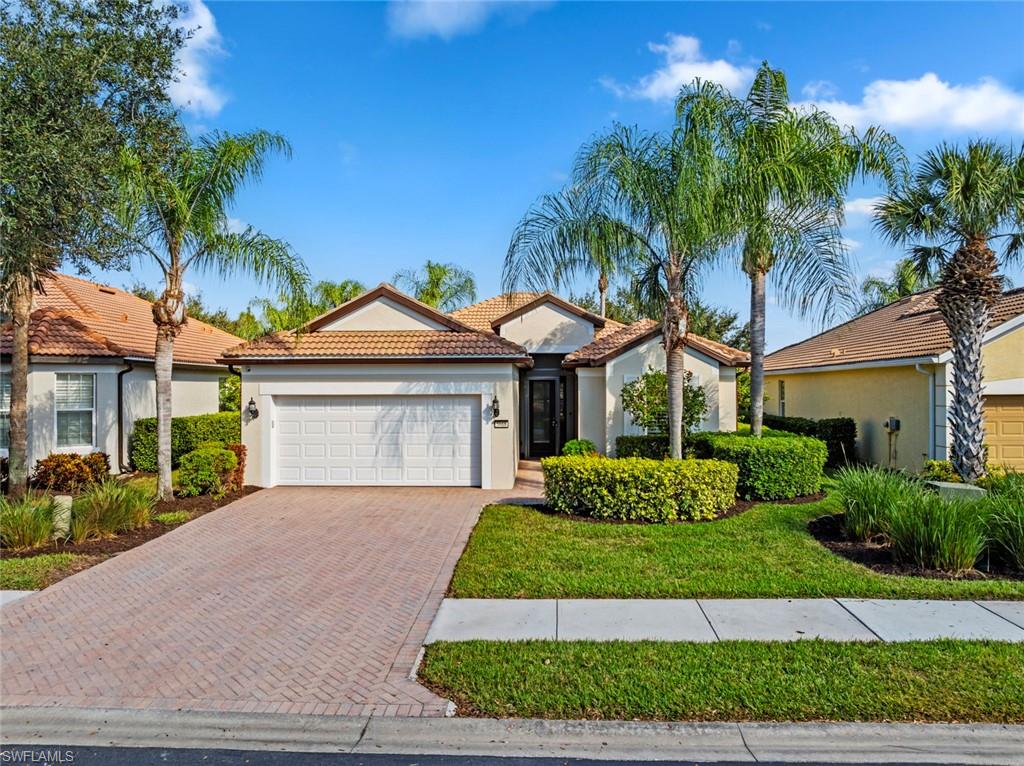 Step into this immaculate Copper Ridge floor plan SEASONAL RENTAL located in the desirable 55+ Del Webb Naples golf community, featuring a beautifully renovated kitchen. Enjoy breathtaking sunrises from the oversized extended lanai finished with upgraded Travertine pavers - perfect for morning coffee or evening gatherings. Inside, the kitchen is appointed with a newer dishwasher, LG refrigerator, and plenty of space for culinary creativity. In Del Webb Naples, you'll enjoy world-class amenities that rival luxury resorts: dine at the Rusty Putter Restaurant, soak in the resort style pool, break a sweat in the state-of-the-art fitness center, and play your way through pickleball, tennis, bocce, billiards - even a top-tier golf simulator! !