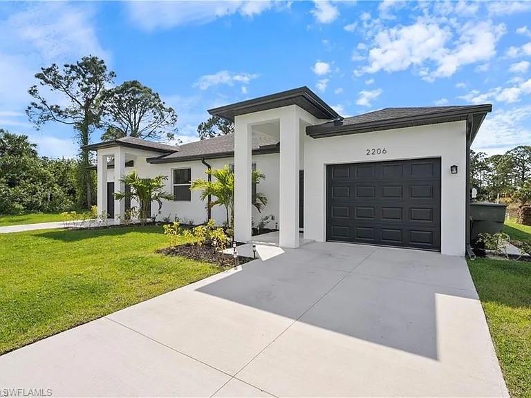 Available July 11th! Don’t miss out on this modern, highly desirable duplex unit located in the heart of West Lehigh Acres. Built in 2024, this beautifully maintained home offers a spacious open-concept floor plan featuring 3 bedrooms, 2 full bathrooms, and an attached 1-car garage. 

The gourmet kitchen boasts sleek granite countertops, bright white cabinetry, and premium stainless steel appliances. Enjoy the durability and ease of low-maintenance, waterproof vinyl plank flooring throughout the main living areas and tile in the bathrooms. completely carpet-free! Practical features include an in-unit laundry room, independent automatic irrigation, and an included water softener system. 

Centrally located out of a flood zone with quick access to SR-82, Lee Blvd, and Colonial Blvd for a seamless commute into Fort Myers, local dining, and shopping. Property is currently tenant-occupied. Minimum 24-hour notice required for all showings. Rent includes lawn care and water equipment service. Pets considered with approval.