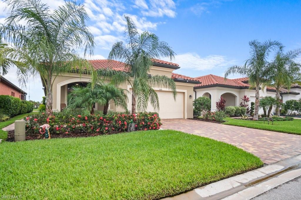 HUGE OPPORTUNITY! RARELY AVAILABLE! MUST SEE! This gorgeous open concept pool home with stunning sunrise views over the lake was built in 2018. At 1,908 sq. ft. it has 2 Bedrooms PLUS a Den that could be used as a 3rd Bedroom and 2 Full Bathrooms.  The Master Suite features a Huge Full Bathroom & Walk-In Closet. This home has 9' 4" Ceilings with Crown Molding throughout.  The Upgraded Kitchen boasts a Ceramic Sink, Granite Counters, Tile Backsplash & Lighted Cabinets. The Large 14' x 24' Pool is Heated by SOLAR! The Full 20-20 No See Um Screened Lanai with roll down shades will be your own private oasis. With a Screened Entryway and 2-Car Garage with Epoxy Floors, this home shows like a work of ART! The Artesia Community is right off Rt. 41 and is a straight shot less than 9 Miles to Downtown Naples & the Beach! 

Artesia is a Gated Community with 11 acres of nature preserves and lakes. It has a Beautiful Clubhouse with Theater, Fitness Room, Yoga Studio, Craft Room, Card Room, Billiards Room and Indoor Kitchen.  Surrounding the clubhouse is 2 Pickle Ball courts, a Breathtaking walk-in Swimming Pool, and a Dog park. You will LOVE your new home here!