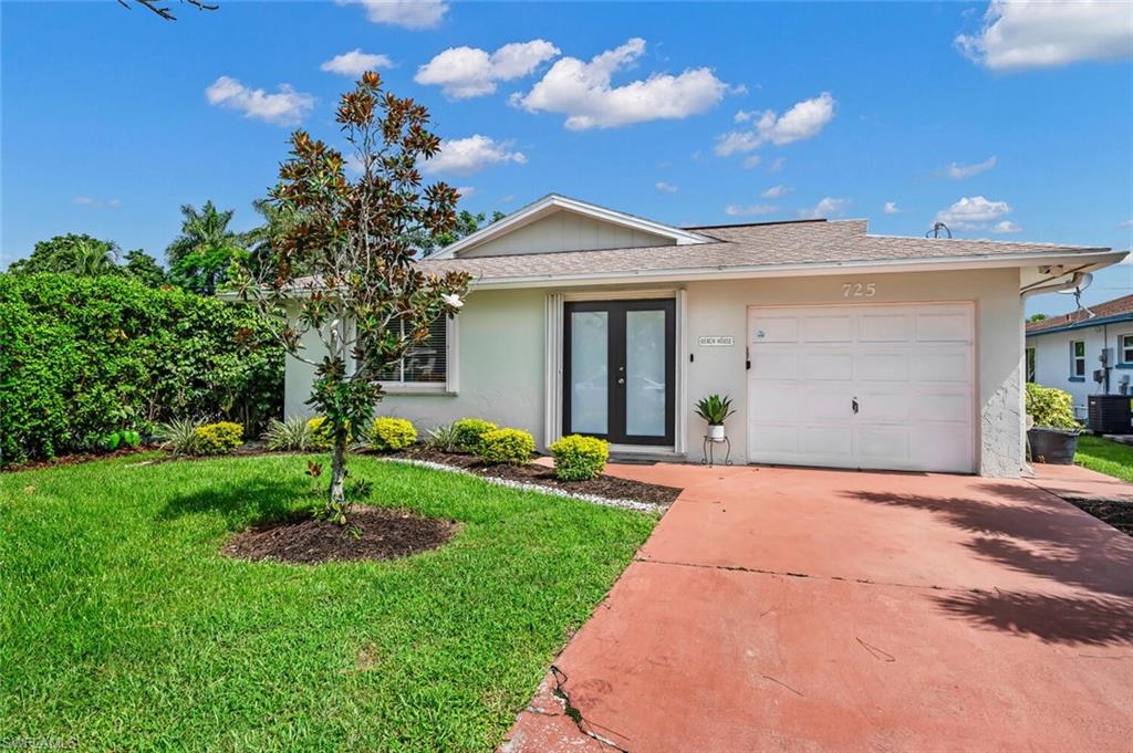 Welcome to your Naples Beach House. This home features an open floor plan with 3 bedrooms and 2 bathrooms in Naples Park. Close to the beach and many North Naples amenities including Mercato. Newly painted, new doors, a new hot water heater and storm protection shutters for every window. The owners reconfigured the home to have great access to the backyard to enjoy the heated pool, tile patio and tropical landscaping. The home is being offered turnkey and is ready for you to move-in or as an investment home that has no rental restrictions.