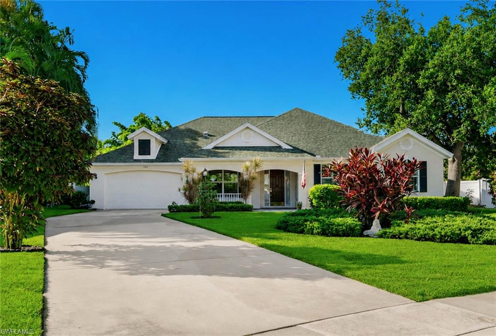 A rare offering in one of Fort Myers' most coveted enclaves. This executive residence sits on a cozy cul-de-sac in the sought-after McGregor Reserve community. The coveted Royal Palm floor plan delivers a masterclass in single-level luxury living, with a layout defined by both scale and intimacy. A great room and a separate family room offer rare flexibility between grand entertaining and everyday living. Three bedrooms and three bathrooms complete the thoughtfully designed layout. A cozy private den tucked off the primary suite is finished with high-end luxury vinyl plank flooring, offering a quiet retreat ideal as a home office, reading room, or nursery. The chef-inspired kitchen anchors the home with wood-grain cabinetry, corian countertops, and premium appliances built for both daily life and effortless hosting. A rich mix of wood and tile flooring runs through the main living areas, complemented by plush carpet in the bedrooms and high-end luxury vinyl plank flooring in the den, striking a thoughtful balance of elegant, easy-care spaces and warm comfort. Major systems have been thoughtfully maintained and updated for true turn-key peace of mind: a 2019 roof, 2017 HVAC system, 2023 hot water heater, and a full whole home backup generator installed in 2020 — so comfort and reliability are never a question. Ideally positioned outside the flood zone, this home offers the rare advantage of luxury living without the required cost of flood insurance, and the added benefit of low HOA fees keeps ongoing costs refreshingly modest for a community of this caliber. A beautifully appointed pool and spa, complete with a brand-new 2026 pool heater, is set against lush, private landscaping for year-round Florida living. It's all just minutes from top-rated schools, boutique shopping, and the restaurant scene of downtown Fort Myers, with Fort Myers Beach, Sanibel Island, and RSW International Airport a short drive away. Schedule your private showing today and experience true Fort Myers elegance.(Some of the photos have been virtually staged)