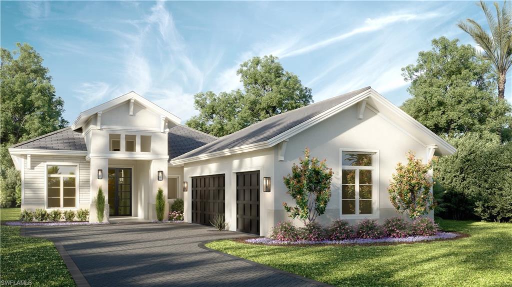NO CDD, COMPLETION EARLY 2025! Introducing Palisades, the latest luxury Naples community by Seagate Development Group. Situated in a prime location with abundant amenities, Palisades is only minutes away from Mercato, Waterside Shops, The Ritz-Carlton, and other exceptional shopping, dining, and beachfront destinations. The Laguna model fully furnished by Theory Design. Features include three bedrooms plus a study, three full and two half baths, and a three-car garage. Capturing a Modern concept with global-centric accents, a generously sized foyer that transitions into the great room with a wet bar and LED-cove-lit soffit ceilings. This gorgeous home includes with an enviable outdoor living area that offers a linear gas fireplace, a kitchen with a built-in gas grill, along with a luxurious swimming pool and spa. Features include double pane Andersen impact windows & doors, 10’ tall pocket sliding glass door, Sub Zero/Wolf appliances, custom cabinets, quartz countertops, free standing tub in master, custom closet systems, Control4 home automation system, spray foam insulation, level 5 drywall, lush landscaping and many more custom luxury features.