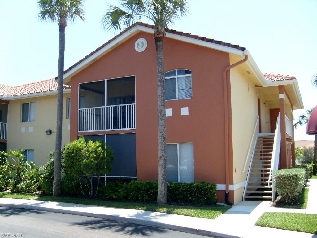 Rarely available 2 bedroom, 2 bath ground floor condo in desirable gated community of Tuscany Gardens. Spacious living area, with split bedroom floor plan. a nice screen enclosed tiled lanai, and exterior storage closet. Ceiling fans in all rooms. Large tile flooring on the diagonal throughout, newer refrigerator with ice maker, dishwasher, range, microwave, and washer/dryer. Master bedroom with full bath including large soaking tub and large walk-in closet. Community amenities include a pool, spa, tennis courts and fitness center, and clubhouse. Conveniently located in south Fort Myers close to shopping, restaurants, Southwest Florida International Airport, Sanibel and Captiva islands, and beaches. An excellent opportunity to own an affordable vacation residence, full time residence, or as a annual rental investment property. Hurry on this one!