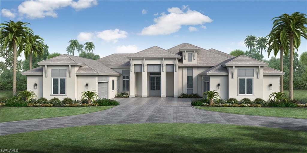 Stock Custom Homes offers this four bedrooms ensuite, bonus room, powder bath, a great room, study, double two-car garages, and Stock’s trademark luxurious and expansive outdoor living area, encompassing more than 1,500 square feet with custom pool and spa and private pool bath. Indoor and outdoor living will be exceptionally combined situated on oversize homesite. Inspired by the fresh, airy palette of a Southampton aesthetic, the home will contain white-washed linens, natural textures, and ocean-inspired blues. Coastal elements reminiscent of sandy beaches, accents of sea glass blues, and organic fibers such as rattan and canvas will create a relaxed coastal atmosphere. Clean lines and classic architectural details such as shiplap, coffered ceilings with exposed beams, and light wood floors will be throughout. A true statement piece, an elegant frameless glass wine room holding 350 bottles. Kitchen perimeter cabinets will have a clean white finish while the island cabinets will be painted a soft grey to add depth to the space. This color palette will be taken through to the perimeter countertops and the backsplash, both of which will be white with grey veining throughout.