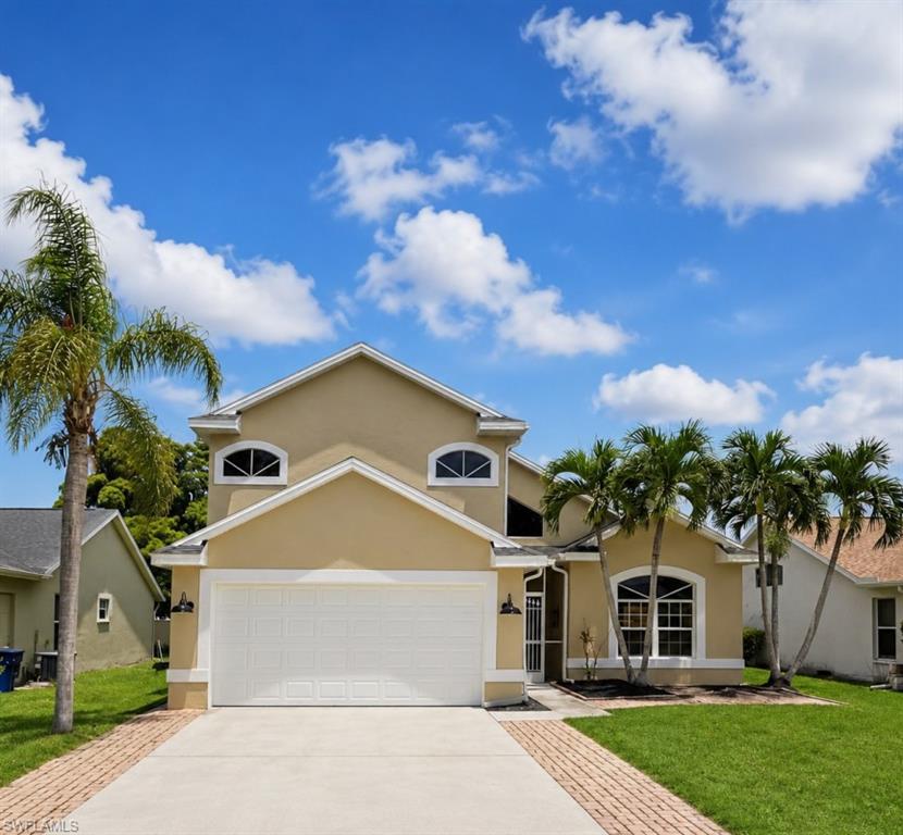 Updated 4 BR, 2 1/2 bath Pool home located in the highly desirable Three Oaks area. Fantastic open floor plan with soaring ceilings and lots of natural light.  Master downstairs.    Roof replaced in 2025, AC and pool equipment replaced this year.