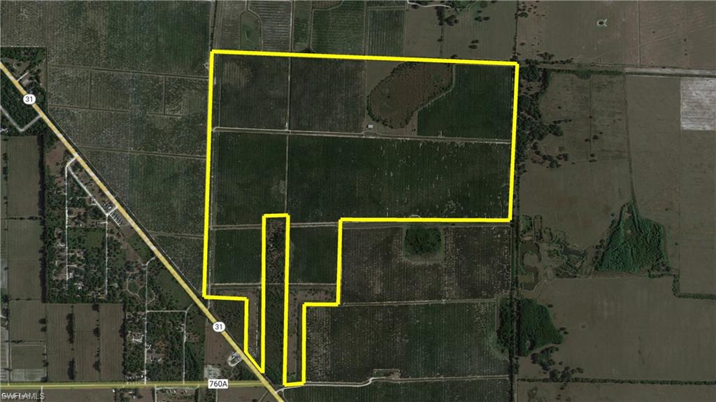 435+ Acres in the heart of DeSoto County. Currently planted in citrus, this property is ideal for farmland, sod farm or can be cleared for pastureland. There are two permitted 10” wells on site. Located on Hwy 31 just 30 minutes from Ft. Myers and I-75. Call today for a showing!