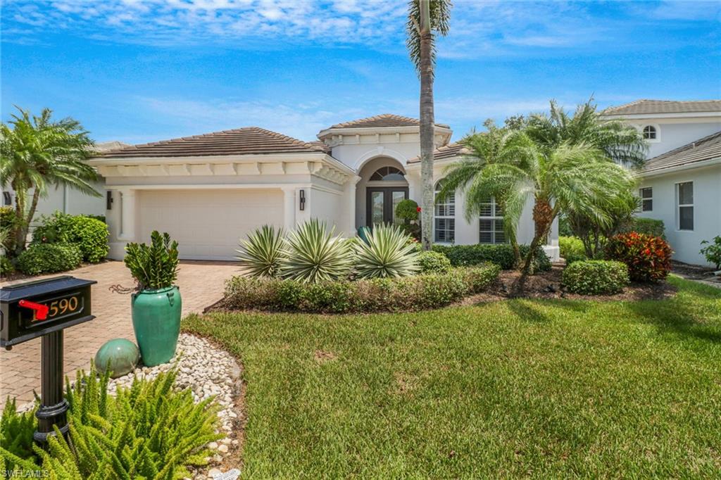 With just under 2,600 square feet this 3 bedroom plus den, 2 and a half bathroom home provides the perfect space for family & friends. Fabulous upgrades including a spectacular outdoor kitchen space with pool, spa, air conditioned garage and access to an immediate golf membership!