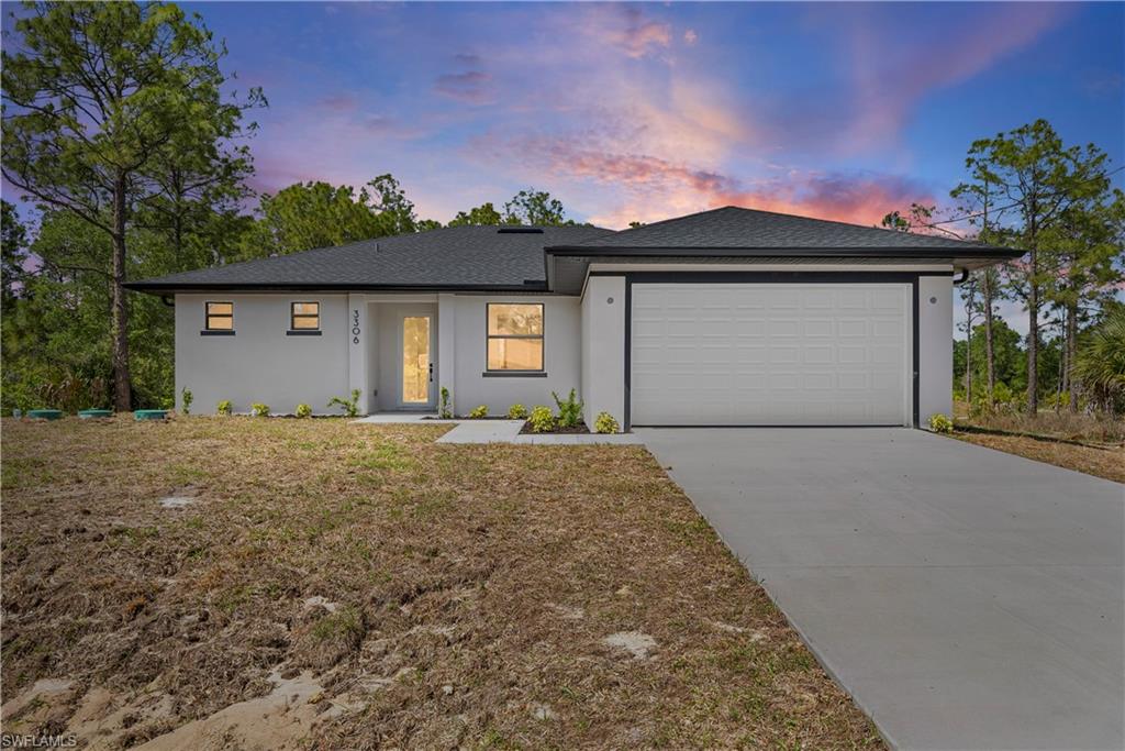 Brand new construction home for sale in Lehigh Acres offering some of the best value in today’s market. This 3 bedroom, 2 bathroom plus den home features over 1,600 square feet of living space with a modern open layout designed for both everyday living and entertaining.

The open concept design creates a bright and inviting atmosphere, with a spacious kitchen that flows seamlessly into the living and dining areas. This layout is ideal for hosting or simply enjoying day to day life, with a clean, modern feel throughout. The kitchen features darker brown cabinetry, adding warmth and contrast to the space.

The primary suite offers comfort and privacy and includes dual sinks for added convenience. The additional bedrooms are well sized and thoughtfully positioned, while the den provides flexibility for a home office, guest room, or additional living area depending on your needs.

Conveniently located near Sunshine Blvd S with easy access to Lee Blvd and State Road 82, this home offers quick connectivity to Fort Myers, shopping, dining, schools, and major roadways.

If you are searching for new construction homes in Lehigh Acres that are move in ready, functional, and competitively priced, this property is a must see.

*Photos are from a similar model. Finishes and features vary*
