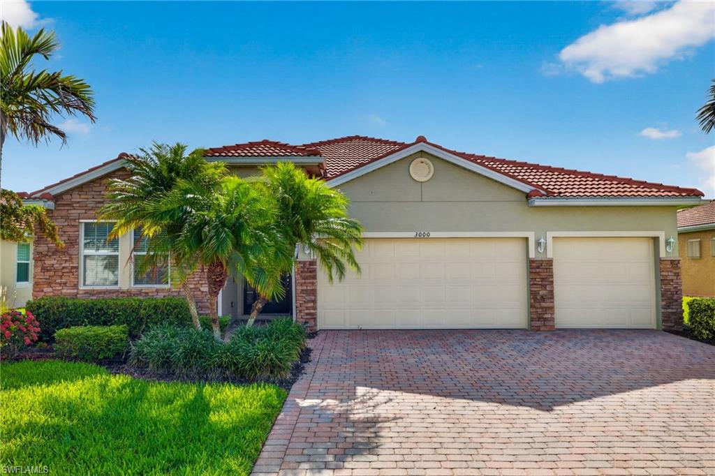 Welcome to luxury lakefront living in the exclusive gated community of Sunset Pointe! Perfectly positioned in one of Southwest Cape Coral's most desirable neighborhoods, this impeccably maintained residence offers an exceptional blend of elegance, comfort, and modern updates with breathtaking long lake views and a resort-style outdoor living experience.

Designed for both everyday living and effortless entertaining, the spacious open-concept floor plan is filled with natural light and showcases soaring ceilings, expansive living areas, and seamless indoor-outdoor flow. The chef-inspired kitchen serves as the heart of the home, featuring abundant cabinetry, an oversized granite island, generous workspace, and an inviting gathering area for family and guests.

The luxurious owner's retreat offers a peaceful escape with tranquil water views, a spacious walk-in closet, dual vanities, a soaking tub, and a separate walk-in shower. Three additional bedrooms and two full baths provide comfortable accommodations for family and visitors alike.

Step outside to your private screened lanai where a sparkling heated pool, expansive paver deck, and picturesque lake views create the perfect setting for morning coffee, afternoon relaxation, or unforgettable sunset gatherings.

This home has been meticulously updated in 2026, including a brand-new high-efficiency HVAC system, fresh interior and exterior paint, new refrigerator, tile flooring throughout every bedroom, professionally cleaned and sealed lanai pavers, updated pool equipment, repaired roof tiles, all-new smoke detectors, and new garage light fixtures. Nearly every item identified during the previous inspection has been professionally completed, providing exceptional confidence and peace of mind for the next owner.

Adding even more value, the home features approximately $14,000 in virtually new designer furnishings, with most pieces never used, creating an elegant, move-in-ready opportunity.

Located just minutes from Cape Harbour, Tarpon Point Marina, waterfront dining, shopping, entertainment, healthcare, golf, and some of Southwest Florida's finest beaches, Sunset Pointe offers the ideal combination of privacy, convenience, and luxury living.

This is more than a home it's a lifestyle. Simply move in, relax, and enjoy everything Southwest Florida has to offer.