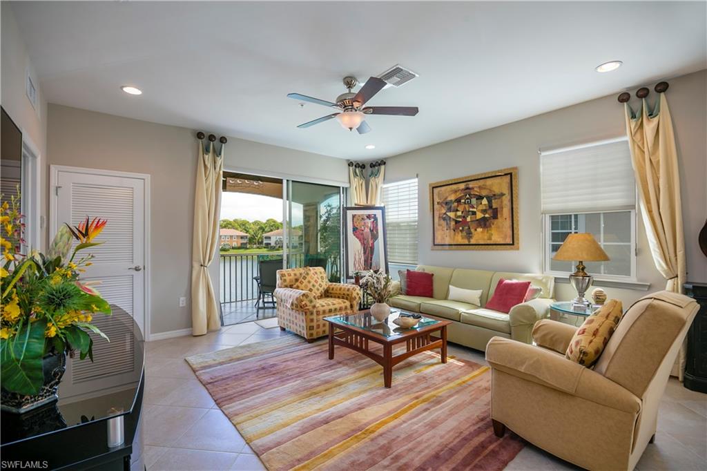 Beautiful coach home in Creekside Preserve, the ravello plan features 3 bedroom plus den 2 bath, an epoxy finished garage, and a tiled lanai. Enjoy the beautiful
upgraded kitchen with gorgeous espresso raised panel wood cabinet doors and light cream and gray granite counter tops plus stainless steel
appliances. The island kitchen is big and open and it has loads of counter space. The island will accommodate several bar stools plus it
overlooks the great room. There is a large walk in pantry! The great room features high ceilings and tall windows for an open and bright feeling.
Diagonally set 18x18 tile floors run through all the living areas with carpet in the bedrooms. The split bedroom plan allows great privacy for
your guests and has large bedrooms. It has an on-suite bathroom and walk in closet. Creekside Preserve provides a maintenance free lifestyle
with resort-style amenities and a gated entrance. Creekside Preserve is conveniently located close to shopping, restaurants, beaches,
entertainment and so much more! Located in Fort Myers nestled between the Estero Bay Nature Preserve and historic Mullock Creek, residents
are immersed in a wealth of native beauty