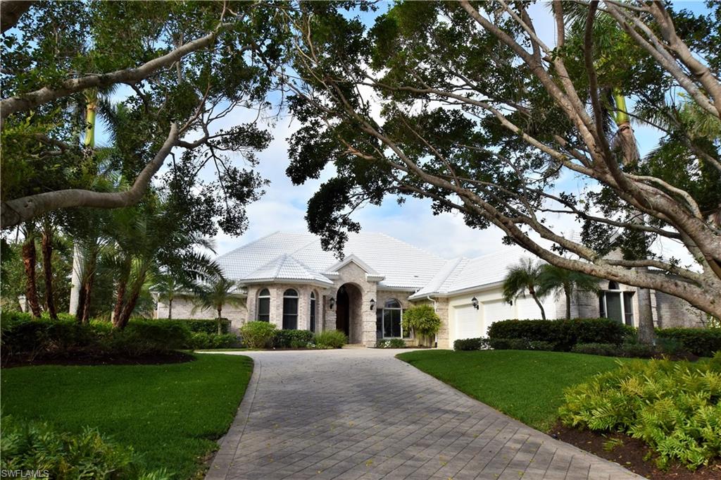 1250 Galleon Drive is an exquisite deepwater yachting estate renovated & updated years 2012 - 2015.  Immerse yourself in delightful surroundings.  The oversized site & home offer a delightful WESTERN exposure with romantic sunsets that will touch your soul!  4 bedrooms, office & 3-car garage.  The elegant & luxuriously cozy main house plus guest / pool cabana offer a wonderful environment to entertain family & friends.  Relax in the pool area with bronze elephant fountains, spa, covered terrace & outdoor kitchen area.  Large rear grounds offer excellent space for children to play upon or to challenge friends to a game of croquet.  Bridge-free boating to enjoy from the deepwater dock that features water & electricity.