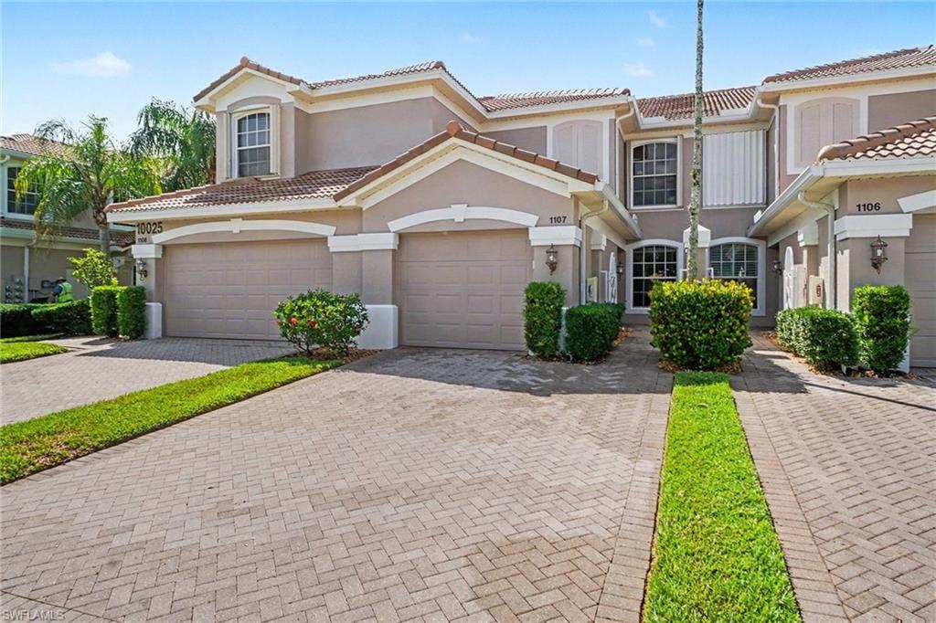 Your search is officially over! Welcome to this bright, sunlit, first-floor end unit featuring the highly sought-after Sandpiper model floor plan and full bundled golf deeded membership. The layout comes complete with 2 bedrooms and 2 full bathrooms and a flexible den space with French doors plus an attached garage.  The Primary En Suite features a large bath with dual sinks, a soaking tub and oversized shower; 2 walk in closets for ample storage and a sliding glass door to the screened lanai so you can savor the tropical breezes.  The separate guest quarters has an adjacent bath so your guests too can relax and rejuvenate. As you step through your private entrance, you are immediately drawn to the sparkling water views right outside your back door. Enjoy spectacular sunrises from the beautifully appointed living room, or just step through the telescoping triple sliding doors onto your screened lanai to relax and enjoy the renowned Southwest Florida pastel colored skies over your morning coffee.
This property features a unique and magnificent long view over the water of the entirety of the 3rd Hole- Par 5 Fairway. Also included is a full bundled golf membership to the newly remodeled, Gordon Lewis designed, Championship 18-hole course and newly expanded practice facility. Beyond casual play, members enjoy thriving, organized golf, tennis, pickle ball, and bocce leagues on multiple renovated, lit courts. The fully re-imagined Community Center features new meeting spaces for social activities, a day spa, a library, and a newly renovated fitness center with all new equipment and a full slate of fitness classes and professional staff. For nature lovers, miles of paved sidewalks and walking trails wind through a scenic 160 acre wildlife preserve right inside the neighborhood. 
A recent, impressive clubhouse renovation brings award-winning dining options and a continuous slate of entertainment to your social calendar. As one of the top 4% of Clubs globally, Troon-Managed Colonial Country Club upholds the esteemed Distinguished Club award and serves as an oasis of tranquility while remaining close to everything. Enjoy an easy 15-minute drive to RSW airport, less than 5 minutes to I-75, and quick access to Southwest Florida's premier dining, shopping, medical facilities and beaches. Live where you play and start enjoying the good life today!