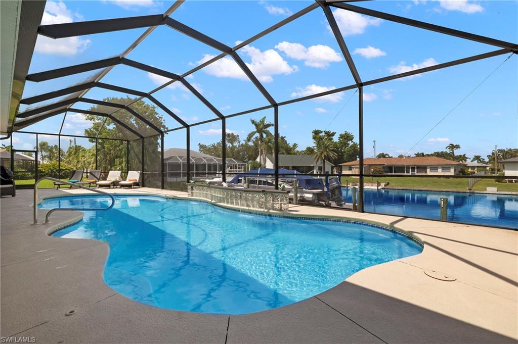 This is a VACATION RENTAL only. Owner will not consider annual rentals. Weekly rentals are welcome.
Villa Andrea is a 3-bedroom, 3-bathroom property on a direct gulf access canal (7 minutes/.6 miles by boat) with an electric heated pool. This home sleeps a maximum of 8 guests (including children) and will accommodate up to 2 pets that do not exceed a combined weight of 35 lbs. Please inquire for possible pet exceptions. Please note that the boat lift is NOT available for guest use.

· · · · · PROPERTY PERKS · · · · ·
- Pet friendly
- Direct gulf access (7 minutes/.6 miles by boat)
- Fire pit
- TV on lanai

· · · · · LOCATION · · · · ·
- Located in Southeast Cape Coral
- Close to Veterans Park
- Close to Del Prado Blvd. with plenty of shopping & dining
- A short drive to Midpoint and Cape Coral Bridges, which lead you to Fort Myers/Fort Myers Beach

· · · · · LIVING AREAS · · · · ·
- Flat-screen TV
- Comfortable seating

· · · · · KITCHEN & DINING · · · · ·
- Fully equipped
- Dining area with seating for 6
- Secondary seating area in Florida room with seating for 6

· · · · · BEDROOMS · · · · ·
- Primary Bedroom: California King bed, sliders to the pool & flat-screen TV
- 2 Guest Bedrooms: 1st has a Queen bed & flat-screen TV, 2nd has Queen bed, access to the pool & flat-screen TV 
- Converted Den: Twin over Full bunk bed

· · · · · BATHROOMS · · · · ·
- Primary Bathroom: Soaking tub, shower, two sinks & sitting vanity
- 2 Guest Bathrooms: Both have shower/tub combos

· · · · · OUTDOOR LIVING · · · · ·
- Electric heated pool
- Northern pool exposure
- Dining area for 6
- TV on lanai
- Sun loungers
- Grill
- Fire pit by boat dock
- Boat dock (boat lift is NOT available for guest use)

· · · · · THIS HOUSE IS GREAT FOR · · · · ·
Avid boaters with families looking for quick access to open water & room for the kids