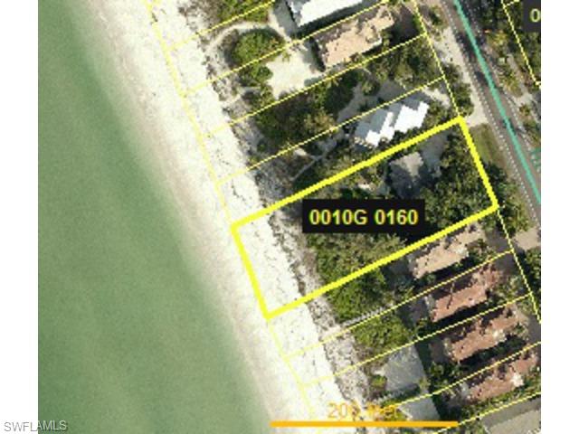 100Feet of property on Bonita Beach with lots of coconut trees. The property is legally divided into two fifty foot beach lots. Approximately one-half acre of unspoiled land on the gulf.  A True Paradise for your family compound! The end of an era for large natural parcels on the beach . There are no compromises here! These two contiguous lots are in the middle of Hickory where the beach  has never needed to be renourished, and they offer the last seculuded location on Bonita Beach. Not located near any public beach access, the existing home was one of the first built on Bonita Beach,1962, on the two most desireable parcels on Hickory Blvd. The property has had only two owners in fifty years. The structure is solid and is totally renovated inside with new kitchen and baths, french doors, and new a/c system. Outside, the home is neat, clean, and is larger inside than it appears on the outside. Build a new home for yourself, and sell the adjoining lot. HUGE POTENTIAL! "I MEAN HUGE!"