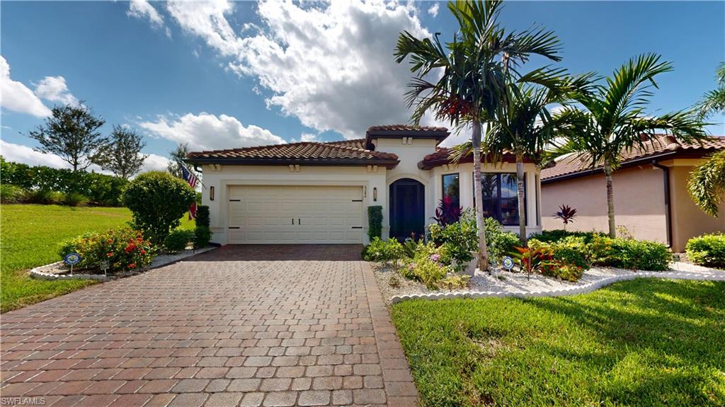 Del Webb Naples, Exceptionally Optioned “Prestige” Model Home w/Heated Pool, Impact Doors & Windows, on Private Premium Water Lot, End of Cul-De-Sac, Beautiful Lake Views, 2126 Sq.Ft., 2593 Total Sq.Ft. 3 Bedrooms, 2 Full Baths, 1 Half Bath, 2 Car Garage. Options Include; Luxury Vinyl Flooring Through Most, Porcelain Tile in Bath 1 & 2, 42” Cabinets w/Crown, SS Kitchen Aid Appliances Pckg, Stunning Quartz Tops, Tile Backsplash, Kinetico Whole House Water Filtration System, Walk-In Shower Master Bath, Tile to Ceiling, Murphy Bed Systems (x2-Queen & Bunk Beds) in Bedroom 3, Glass Doors at 3rd Bed Rm, 8’ Interior Doors, Remi Halo HVAC Ionizer System, Quality Ceiling Fans & Light Fixtures/Pendants, Epoxied Garage Floor, Insulated Garage Door, Screened Front Entry, Whole House Surge Protection. Too Many Options to List. Property Complimented by Oasis Club Resort Style Amenity Center – Resort Pool/Lap Pool/Jacuzzi, Fitness Center, 12 Pickleball Courts /2 Tennis Courts/ 4 Bocce Courts, Catering Hall, Golf Sim, Billiards, Movement Rm, Activities Director. Semi-Private Championship Style Golf Course, Pro Shop, On-Site Golf Pro, Restaurant. “Come Experience the Beauty that is Ave Maria”