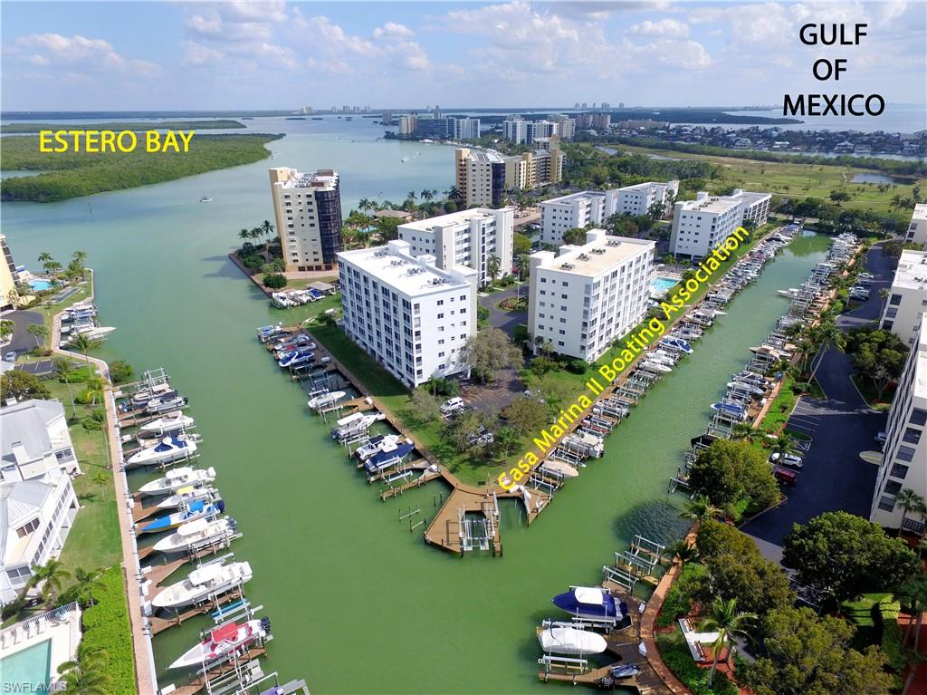 Casa Marina II Boating Association Dock 27 renovated and in working condition! Lift motors and Gem box recently replaced. Association installed new electrical system in 2025.

Composite decking dock with front extension plus side extension for easier boarding. 

Brand new aluminum bunks in 2026.  

Approximate 10,000 lb. lift.  (Buyer to verify.) 

Aluminum walk board.

Dock box included. Open parking directly in front of dock.

Casa Marina's convenient location means you could be boating in the open waters of the Gulf of Mexico in approximately 12 minutes or travel Estero Bay to our fun north end waterfront restaurants, bars, etc. Estero Bay fishing is only minutes away. 

Water and electric included in association fee. 

Annual Casa Marina II Boating Association fee: $1000.00. 2025 taxes: $360 (approx.). Sales application fee: $75. 

Must be an owner of
 Bay Beach Lane property to purchase.