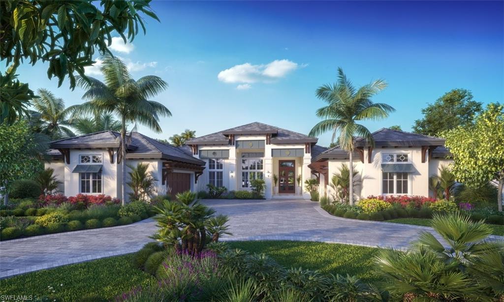 H.15874 -  If you are looking for new construction and the home of your dreams, look no further. The opportunity for a pre-construction custom luxury residence by Harwick Homes is available in Bonita Bay’s Woodlake community overlooking beautiful sunny southwest golf course views. Harwick Homes has exemplified quality home building for over 30 years and presents the stunning architectural design of the St. Lucia floorplan. This home will surely satisfy your highest expectations. Featuring an elegant master suite, three guest suites with ensuite baths, study and pool bath with fabulous interior space plus a resort styled outdoor living area with pool/spa, outdoor kitchen and sunken fire pit. The gourmet chef’s kitchen features a vast island with quartz counter tops, high end stainless steel appliances perfect for entertaining family and friends. All comprised of state of the art, custom finishes and built to the highest quality standards with transitional architectural details that flow from room to room. Purchase now to choose your finishes and add your own custom touches to make this the home of your dreams in one of SW Florida's premier luxury communities.