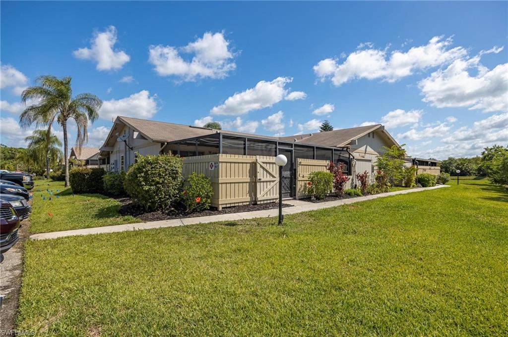 Sellers loss is your gain! Your Florida home is here and TURNKEY so you can move right in! Includes furniture, linens, dishes, etc. Living area is an open floor plan and the split bedrooms each have their own bathrooms. Master is large with en-suite bath, long closet area. The second bedroom has entry to attached bathroom and a separate guest access through the hallway. Both bedrooms and living room have sliders that lead out to the lanai. The home has been updated with tile throughout and fresh Florida tropical colors! The huge lanai is all set for relaxation, overlooking the mangroves, offering loads of privacy. The privacy fence around the courtyard hinges to add more light and breeze into your lanai. The community offers low HOA fees, is pet friendly, has 3 community pools, tennis and pickle ball courts, bocce ball & a dock with Gulf access! Dock space is available for lease. Located in highly sought after Foxmoor Lakes. It is conveniently located between US 41 & I-75 giving easy access to both Southwest Regional Airport and Punta Gorda Airport. AGENTS: PLEASE see confidential remarks