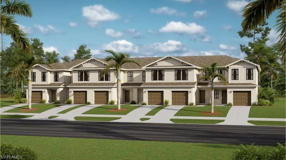 One or more photo(s) has been virtually staged, AI generated or rendered.  MOVE-IN READY!! Crane Landing is a master-planned community of new single-family homes for sale in North Fort Myers, FL, offering a private dock and an excellent selection of onsite amenities. Designed to enhance recreation-rich living and promote a healthy lifestyle, state-of-the-art amenities at Crane Landing include a dock with lake access, a playground and numerous sports courts for basketball, soccer, pickleball and tennis. This two-story townhome features an open layout among the kitchen, dining room and Great Room with sliding doors that extend to the outdoor patio. On the second floor are all three bedrooms, including the owner’s suite with a private bathroom. Prices, dimensions and features may vary and are subject to change. Photos are for illustrative purposes only.