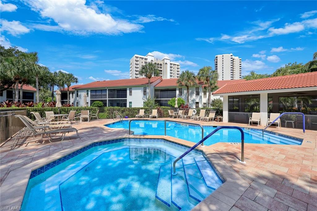 Experience the best of Naples living in this beautifully renovated 2-bedroom, 2-bath condominium in Serendipity at Pelican Bay. Offering approximately 1,300 square feet of bright, comfortable living space, this second-floor residence features vaulted ceilings, abundant natural light, and tranquil views of the sparkling community pool surrounded by lush tropical landscaping.

The updated kitchen is fully equipped with custom cabinetry, quartz countertops, stainless steel appliances, and a cozy breakfast nook, making it ideal for both everyday living and entertaining. The spacious living and dining areas open to a private screened lanai, where you can relax with your morning coffee or unwind after a day at the beach.

The primary suite offers a walk-in closet, direct lanai access, and a spacious updated bathroom with dual sinks and a separate shower area. A comfortable guest bedroom and second full bath provide plenty of space for visiting family and friends.

For added comfort and convenience, the residence features a newer HVAC system, updated plumbing, assigned covered parking, and is offered turnkey furnished—simply bring your suitcase and start enjoying the Naples lifestyle.

Residents of Serendipity enjoy access to two community pools with whirlpool spas, gas grilling areas, a newly renovated clubhouse, and a friendly, welcoming atmosphere. The community is pet-friendly and ideally located within Pelican Bay, one of Naples’ most sought-after neighborhoods.

As a Pelican Bay resident, you'll enjoy exclusive access to private beaches with tram service, beachfront dining, beach chair and cabana service, tennis courts, fitness facilities, and miles of scenic walking and biking paths. Just minutes away are Artis–Naples, the Baker Museum, Waterside Shops, Mercato, and some of Naples’ finest restaurants and entertainment destinations.

Whether you're seeking a seasonal retreat or a longer-term stay, this exceptional rental offers the perfect combination of comfort, convenience, and resort-style amenities in an unbeatable location. Available turnkey furnished for immediate enjoyment.