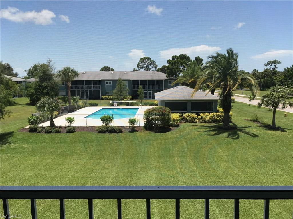 Perfect condo for you or perfect rental investment property. Offered Partially furnished.  One of the LOWEST CONDO FEES in Naples.  FANTASTIC LOCATION IN THE HEART OF NORTH NAPLES - PALM RIVER! Lowest Priced Condo in Naples Keep - Priced to Sell! 2 bedrooms/ 2 bathrooms with open living room/ dining room and kitchen with breakfast bar. Top floor unit southern exposure and views of pool. Quiet community in a fantastic area of North Naples with community pool. Short drive to the beach, Mercato and walking distances to restaurants and shopping! Wonderful unit for season residents or full-time residents.