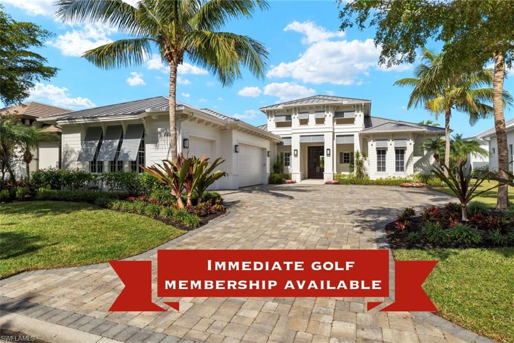 **Immediate Golf Membership Available at Talis Park**

Secure your Membership and Residency at the award-winning Talis Park Golf Club, an exclusive golf community nestled in North Naples. This custom-built, one-owner McGarvey Home, designed by Diane Burgoyne Interiors, awaits its next owner to create unforgettable memories.

With nearly 3600 square feet of air-conditioned living space, the home boasts soaring ceilings, an expansive open floor plan, and abundant natural light. This inviting and luxurious ambiance makes the space feel much larger than its actual size.

The property is offered turnkey, complete with a chef’s dream kitchen featuring an adjacent walk-through bar. It’s perfect for entertaining friends, with two dining locations, a large lanai with a see-through gas fireplace and multiple seating areas ideal for watching the evenings’ sunset painted sky.

For those seeking a luxurious lifestyle, the four ensuite bedrooms, fifth full pool bath, additional powder room and vast living area make this property an entertainer’s delight.

As a resident of Talis Park, you’ll enjoy a variety of recreational activities, including pickleball, tennis, bocce, and an active social calendar of events throughout the year. The grounds encompass miles of walking and biking trails, a dog park, a fitness center, an Esprit Spa, and numerous dining venues.

Convenience is also a priority, with the home located just minutes from grocery stores, banks, and shopping centers. It’s also ideally situated within a 20-25 minute drive from the RSW and Naples airports.