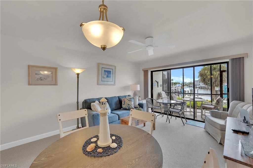 Welcome to Unit 218 at Estero Yacht & Racquet Club, a beautifully updated first-floor 1-bedroom, 1-bath condo offering direct waterfront views on one of Fort Myers Beach’s widest canals. This turnkey property has been thoughtfully renovated with a new water heater, fresh sheetrock, new carpet, updated appliances, new furniture, and a new walk-in shower. The screened lanai features new screens and provides a front-row seat to boats cruising by and frequent sightings of dolphins and manatees. Weekly rentals are allowed, making this an ideal investment opportunity for those seeking strong rental income. The community includes a canal-front pool, lush landscaping, and waterfront lounge areas, with boat slips and lifts available for separate purchase. Located on the desirable south end of Fort Myers Beach, just steps from Santini Marina Plaza’s shops and restaurants, CVS, and a short walk to the white sandy beach, this condo offers the perfect blend of location, lifestyle, and income potential. Fort Myers Beach continues to recover and rebuild stronger than ever after Hurricane Ian, making now a great time to invest in this vibrant coastal community.
