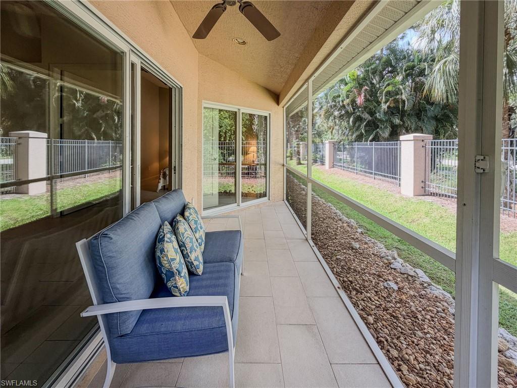 Surrounded by mature landscaping and tranquil preserve views, this beautifully updated residence offers a unique blend of privacy, comfort, and convenience in one of Naples' hidden gem communities. Positioned as a desirable end-unit, the home enjoys the feel of a standalone villa with 2 bedrooms, 2.5 baths, and over 1,400 square feet of thoughtfully designed living space.

Natural light pours through soaring ceilings and oversized windows, creating a bright and welcoming atmosphere throughout. Recent enhancements, including large-format tile flooring and tasteful modern finishes, provide a fresh, contemporary aesthetic while maintaining a warm and inviting character. The first-floor primary suite delivers comfort and convenience, while the second-level guest suite offers an ideal space for visitors, a home office, or a private retreat.

Offering a peaceful setting surrounded by nature, yet only minutes from Downtown Naples, the Gulf beaches, Bayshore Arts District, premier golf, shopping, and dining, this residence delivers the perfect balance of serenity and accessibility. Whether you're seeking a seasonal getaway or a year-round home, this exceptional property captures the essence of relaxed Naples living.