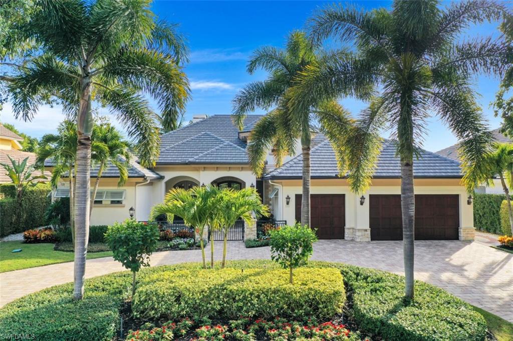 H.982 - Positioned on a lovely tree lined street in the heart of the prestigious Moorings neighborhood. This home features exceptional high end finishes and attention to detail that exemplify a Coleman built home including handcrafted cabinetry and high end appliances. High ceilings and warm finishes make an ideal setting for entertaining and living the "Naples Lifestyle". The home's exceptional features include: a Master suite with oversized shower and soaking tub, 3 En-suite Guest bedrooms + Study,   Sub-Zero & Wolf appliances. The private outdoor area includes pool/spa with gas heat, a large Summer Kitchen w/ firepit and roll down hurricane shutters which all contribute to this tropical retreat. The Moorings is centrally located just 3 miles to downtown Naples 5th Avenue & 3rd Street areas or 5 miles to Mercato's night life and shopping. The Moorings residents qualify for membership to the Moorings Private Beach.
