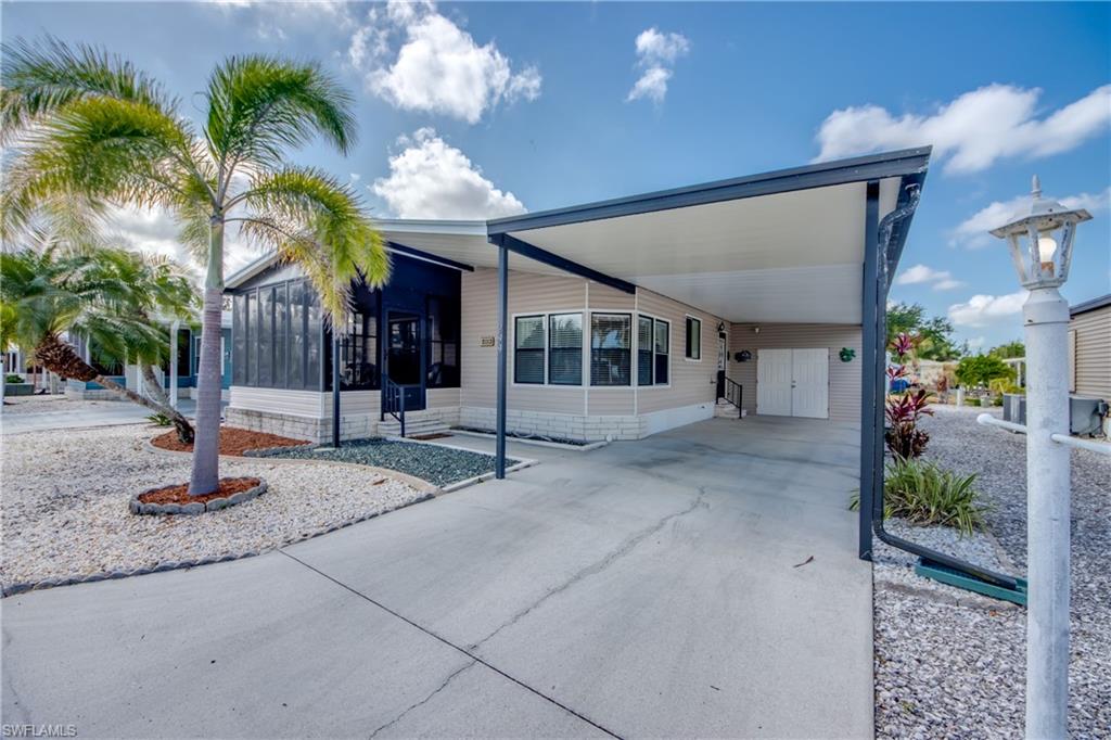 If you are looking for a fully furnished home, you have found it. This 2-bedroom 2 bath home is located in Pine Island Cove the best 55+ community on Pine Island. The community has a heated saltwater pool, spa, private boat ramp that has Gulf access, boat & RV storage, picnic area with covered tables and grills, club house, dog run, fish cleaning station, washout facilities. There are a lot of activities for everyone pickleball, bocce and many clubs. It is just a few minutes out to the bay and Gulf to some of the best fishing in SW Florida. Community is located near to shops, banks and restaurants.