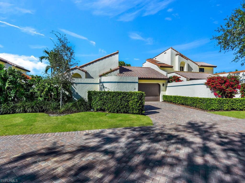 Stuningly renovated Villa with private, walled in courtyard lot, newly refurbished pool and landscaping plus a 2 car garage. Closet can easily be added to den that has a large window to convert to 3rd bedroom if desired. Enjoy your best life in Pelican Bay with beautiful beaches, restaurants, tennis, fitness center and close proximity to Waterside Shoppes, Mercato, Venetian Village and Olde Naples for fabulous shopping and dining!

Located in X Flood Zone and was high and dry during Ian.