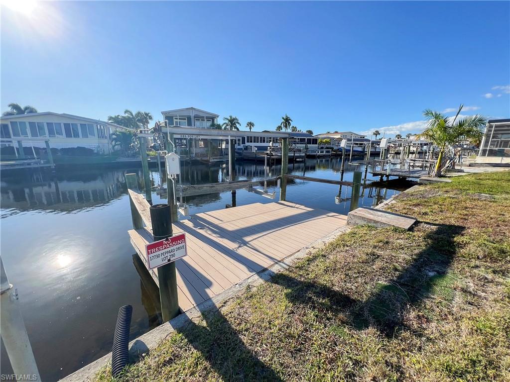 Enjoy the beautiful open-water views from your canal-front property in Bayside Estates. Don’t miss your opportunity to own with access to the Gulf and beaches in minutes! Build your new oasis in paradise in this highly desirable boating community, close to beaches, restaurants and everything SW Florida has to offer. Lot has been cleared with composite dock and lift. Bayside Estates is a fantastic 55+, manufactured home community has so many activities to choose from. Buyers in Bayside pay a $2800 resale capital contribution fee.