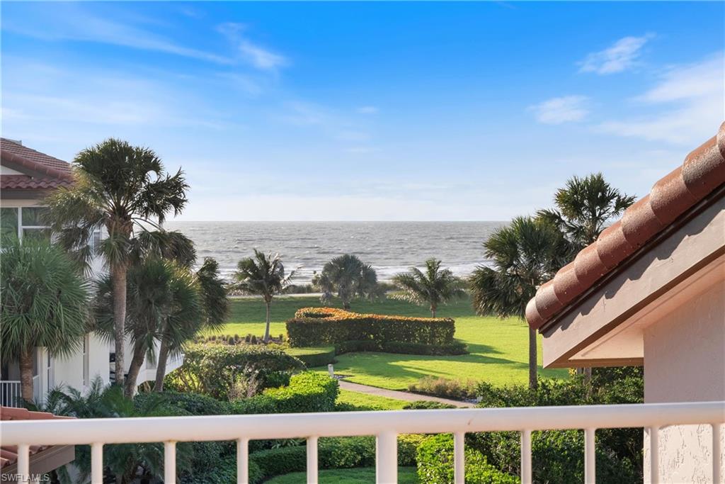 Gulf view single family 3 bedroom plus den, 4 1/2 bath, 2 1/2 car garage. Lives as a single family with an HOA providing all maintenance for landscaping, exterior painting, and shared swimming pool. Enjoy the beach views and short walk to the beach while living within a beautiful lush garden escape. This gorgeous attached Villa on the beach side of Gulf Shore Blvd is move in ready and sits inside a private gate entrance for additional security. Everything you thought wasn't possible while still having a gulf view exists in this Villa. With 3 full bedrooms with their own bathrooms attached, den with gulf views, powder bath, full 4th bathroom on the first floor and additional first floor flex space that could be a 4th suite- this truly is single family living on the beach! The 2024 updated kitchen offers top-of-the-line Sub-zero and Wolf appliance package laid out with island seating designed to see the Gulf, Quartzite countertops, and tons of additional formal dining space to entertain. This home has a large primary suite expanding across the top floor with breathtaking views of the Gulf all day, including a balcony right off your bedroom to watch the water with your coffee in the morning or wine at night! You will be happy to see a large walk-in closet, 2nd closet for hanging, dual vanity, separate jetted tub, and a walk in shower with plenty of storage throughout. The private Elevator for easy access to all three floors starts at the first floor where you have a private 2 car garage with extra storage, full bath, large interior storage closet and extra space for a combination of a 4th bedroom, home gym, or additional TV/family room. It even has sliders out to your own paver patio to enjoy the outdoors on your privately landscaped lanai. There are 3 Balconies and ample space to read or spend quality time with friends and family while enjoying gorgeous views. All this with storage throughout and just minutes away from Venetian Village, Waterside Shops, Naples Grande for tennis, and Moorings Country Club for golf, lunch, and dinner. You are surrounded by high end shopping and dining either by golf cart, bike, by foot, or by car! The gated Villa Mare offers privacy and beauty with a secluded outdoor courtyard, heated community pool with bathroom, and an exclusive path out to the sandy beaches of Park Shore! You don't have to join the Park Shore beach club because you walk right out to the beach from your home to the elevated path that extends for a mile and half along the white sandy Park Shore Beach! Low fees, Pet-friendly, with a dog park, and this won't be available for long! Own your own piece of Gulf View Paradise in a cozy little community within Park Shore today!