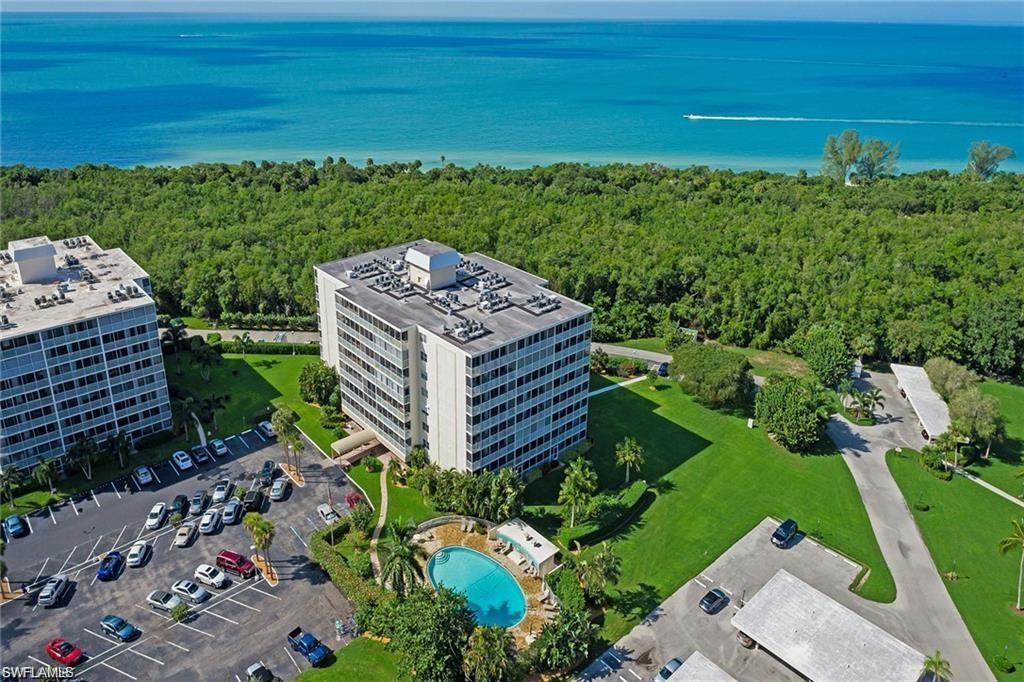 Vanderbilt Beach - Gulf of Mexico unobstructed views in this 3/2 corner unit with a lanai covering half the side of the building. The sunsets are the best and you can see the boats and water in the Gulf and inlet. Owners can participate in the boat dock leasing program with direct Gulf access from the marina.  Thanks to hurricane Ian and insurance coverage the lobby and first floor is receiving a complete upgrade. The pictures show the lobby pre-hurricane to illustrate how nice it will be once they replace with all new and modern common areas. Take advantage of the opportunity to buy this sixth-floor condo and build your dream home at the beach. It still is about location and Vanderbilt Towers III is the place to own and live.