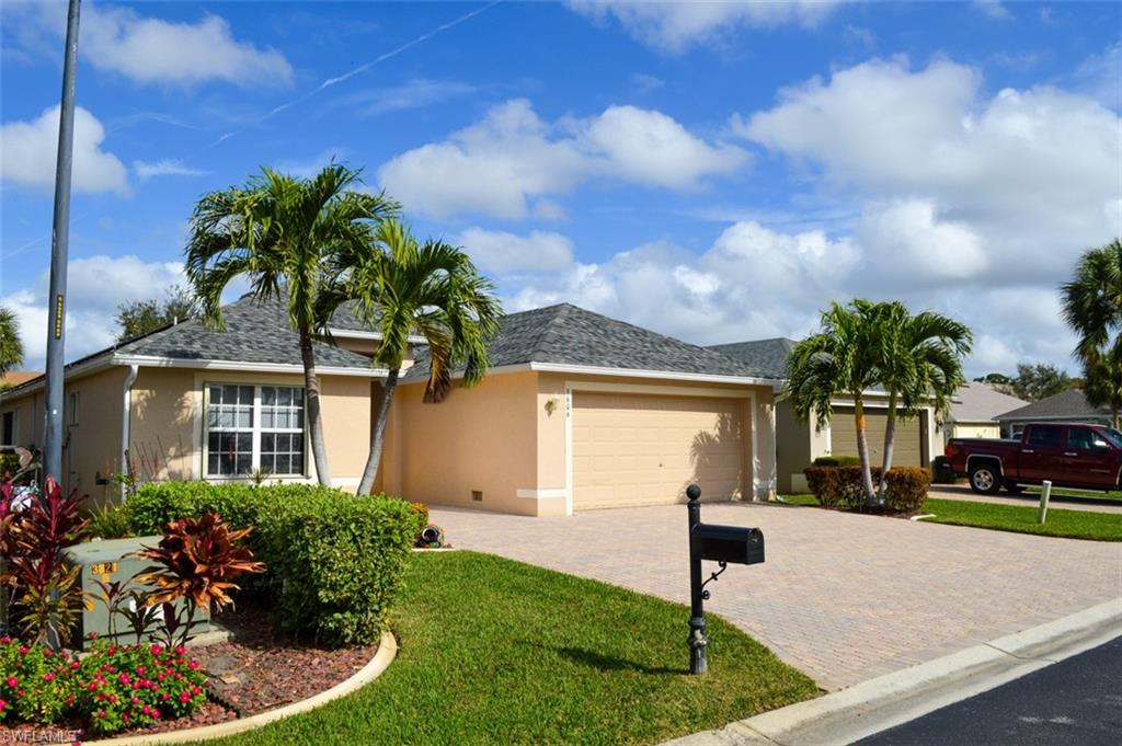 Taking back up offers! Huge price reduction! Just a matter of time. We started high that explains the day's on market, but getting huge activity now. Beautiful Calusa Palms! Excellent location for this lushly landscaped gated subdivision. Short drive to the beaches. This home is a must see!  heated saltwater pool home, two car garage. This home is very spacious and almost 3,000 square ft. total. Newer roof, newer top of the line appliances, pool recently added. The owner has put in many upgrades. tastefully remodeled with high end tile, walk in glass shower in the master and a kitchen with class! Solar panels to bring your cost down on your electricity! New leaf gutter system. Huge newer pool area for all your entertaining. The nicely done brick pavers on the driveway and pool area make this home stand out. Serene setting on a side road away from the main street. Turnkey furnished for your convenience; this home is ready for you this season. Clubhouse is right around the corner with scheduled activity's and get togethers in season. Bocce ball next to the community pool, tennis court and pickle ball. Gated community, beautifully landscaped with a very low HOA fee, including cable and wi-fi.  Close to the Beaches including Sanibel and FMB many restaurants in the area and shopping for everyone's taste.