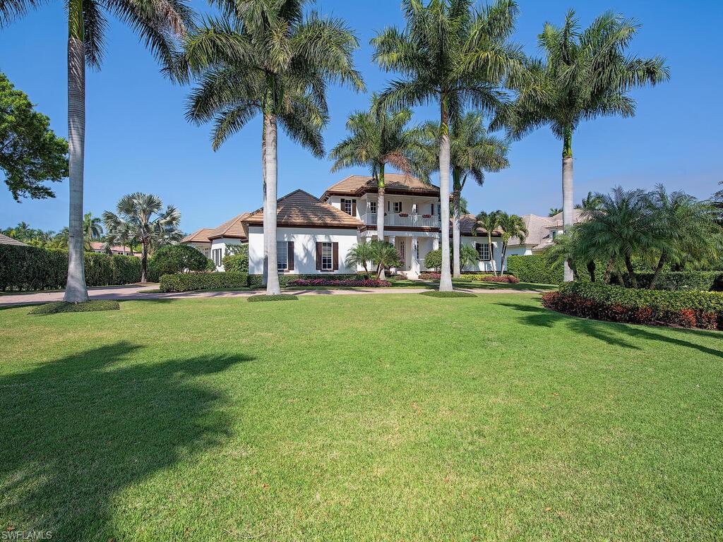 Outstanding opportunity to purchase a one of a kind custom home on nearly 1 acre in prestigious Port Royal! This exquisite estate has 135 feet of water frontage and accommodates a 95 foot dock. The 5 bedroom 4 1/2 bathroom residence is thoughtfully designed and well laid out providing effortless flow from the interior living area to the expansive outdoor living space complete with outdoor kitchen, living area, and fire pit. The chefs kitchen features top-of-the-line appliances oversized island and gas cooktop. Residence has Port Royal club eligibility and it's just a short distance to 3rd Street South's and 5th Avenue South's fine dining, world class shopping, entertainment, and Naples' world famous white sand beaches.