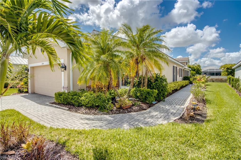 Presenting 2734 Vareo Court, a Charming 3BD/2BA+Den in SW Cape Coral. NOT IN A FLOOD ZONE and Located in the Gorgeous, Gated Community of Sandoval. This Home Boasts a Thoughtful, Open-Concept Floorplan & a Host of Upgrades to Include: a Designated Home Office/Den w/Double Sliding Doors; Crown Molding & Tray Ceilings Throughout; LVP & Tile Flooring w/Carpeted Bedrooms; a Gourmet Kitchen w/Granite Countertops, SS Appliances, Endless Countertop & Cabinet Space and a Delightful High-Top Breakfast Bar as well a Designated Formal Dining Area. 
The Large Primary Bath has a Double Vanity w/Make-Up Desk, an Over-Sized Shower & an Enormous Walk-In Closet w/His & Her Sections. Two Additional Bedrooms are Amply Sized w/One Enjoying Ensuite Access to the Secondary Bath that has Both a Double Vanity & Tub/Shower Combo. And the Laundry Room is Outfitted w/Both a Sink & Separate Folding Area.
Outside's, Screened Lanai & Gorgeous Back Yard Offer a Quiet, Relaxing Oasis. Surrounded by Lush, Mature Landscaping, & a Convenient Privacy Fence, it's the Perfect Spot for Gardening, BBQ's or Even a Private Spa. And
Coupled with Sandoval's Award-Winning Amenities & Competitive Pricing, this Property is a Definite Must-See!
Call to Schedule Your Private Showing Today!