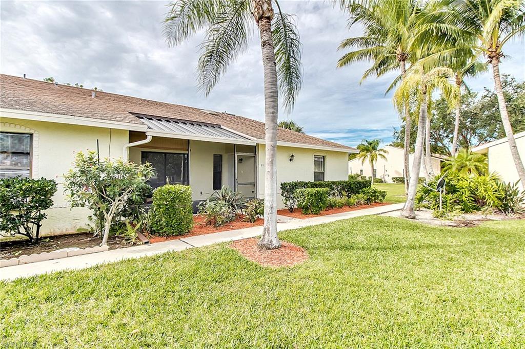 Move in today and enjoy the good life in SW Florida. Walk / bike to Cape Harbour from this 2 bedroom 2 bathroom condominium in SW Cape Coral. New paint and tile throughout this unit. The Courtyards of Cape Coral is a hidden gem in the SW - south of Cape Coral Pkwy just off Chiquita and so, so convenient. Restaurants, shopping, including Publix and Walgreens, all within walking distance. Ground level for very easy access. The unit includes: all tile throughout (no carpet or vinyl), screened and tiled lanai, neutral paint, vaulted ceilings, skylight in the living room, ceiling fans, separate laundry room, open layout - all on one level. All appliances included. Community is very quiet and includes a large community pool, clubhouse, shuffleboard, racquetball, and grills. Be sure to check out the virtual tour for pictures of the amenities as well as the unit. Call today for your private viewing.