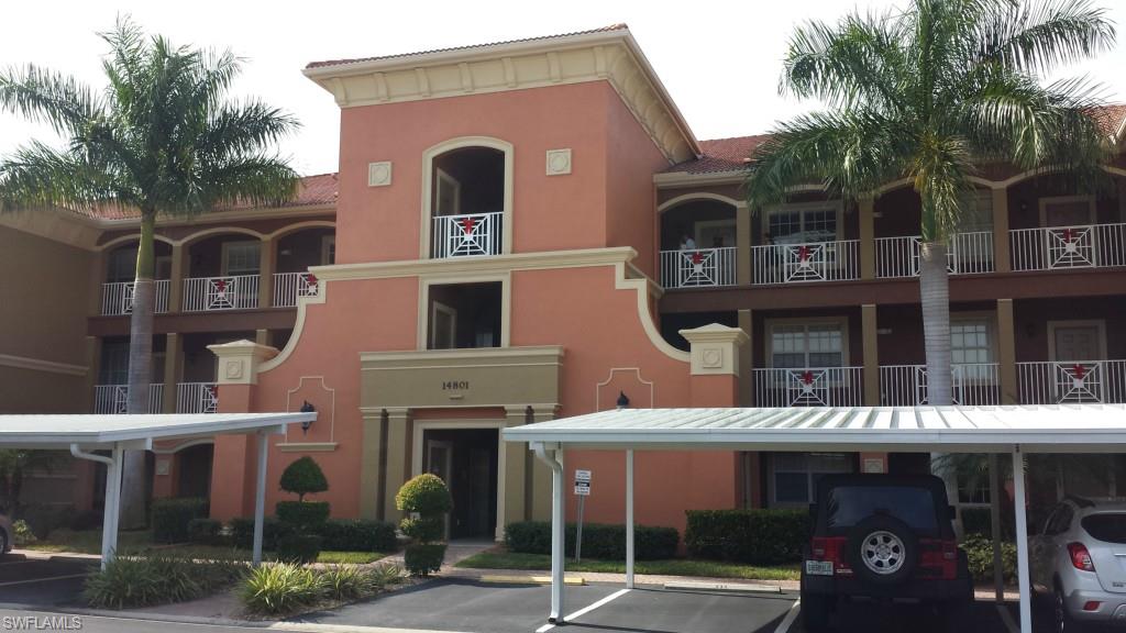 Close to the beaches of Sanibel and Fort Myers, this third floor, 2 bedroom with den is located in the popular Reflection Key neighborhood.  Peaceful view of the lake and fountain from your lanai, along with fantastic sunsets.  Features of the condo include tile throughout living area, carpets in bedrooms, solid surface counters in kitchen.  Extra storage closet outside unit.  Condo is being sold turnkey and is right across the street from the clubhouse.  Reflection Key amenities include tennis courts, play area, pool, spa, clubhouse with exercise, library, and billiards.  This community is located near everything Ft. Myers has to offer - restaurants, shopping entertainment, and the beaches.  Gated access to Lakes Park behind the community offers walking paths, bike and canoe rentals, children's play area, and Farmers' Market on Friday mornings.