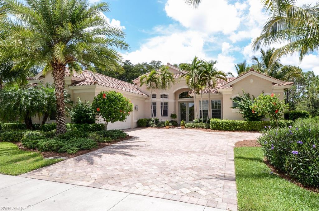 This gorgeous home offers 4 bedrooms/3 baths Plus a den and is situated on an oversize lot on a quiet cul de sac. The large island kitchen is enhanced with beautiful cabinetry, granite, and stainless steel appliances. The great room sliding glass doors completely pocket creating an airy indoor/outdoor living space, the lanai is equipped with a granite and stone built-in grill area with views of the nature preserve, making it great for entertaining in privacy. The 4th bedroom is an en suite that is perfect for guest. This lovely home is in the highly sought after guard gated neighborhood of Bridgetown in The Plantation, the resort style amenities are impressive and include expansive pool and spa area, pool side barefoot bar, catering kitchen, state-of-the-art fitness center, bocce ball and tennis courts. All this and perfectly located close to fine dining, superb shopping and Southwest Florida International Airport. Enjoy what the true Florida life style has to offer.