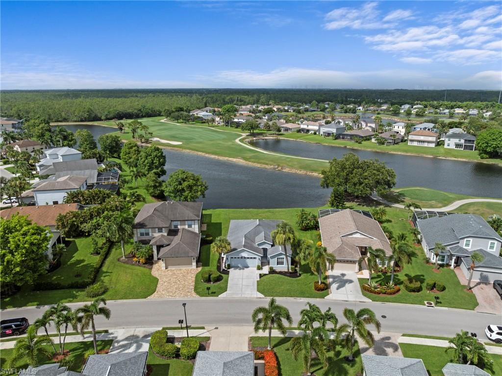 Enjoy breathtaking panoramic lake and golf course views from this beautifully maintained 2-bedroom + Den, 2-bath home in the highly desirable Stoneybrook community of Estero! This popular great room floor plan is designed for both comfortable living and effortless entertaining, with the kitchen overlooking the spacious great room, dining area, and breakfast nook. The owner's suite features a walk-in closet and an en-suite bath with a walk-in shower. Relax on the screened rear lanai with desirable southwest exposure, where you'll enjoy spectacular Florida sunsets over the lake and golf course. Major updates include a new air conditioning system 2023, water heater 2025, & roof 2019, providing peace of mind for years to come. Stoneybrook offers one of the best values in Estero, with low HOA fees that include cable and high-speed internet, along with an outstanding lineup of amenities for all ages. Residents enjoy an exercise room, three community pools, tennis and pickleball courts, basketball, volleyball, bocce, a playground, and even a baseball field. Golf enthusiasts will appreciate the public championship golf course with convenient pay-as-you-play access—no membership required. Ideally located just minutes from the golf clubhouse, Publix, CVS, Miromar Outlets, Hertz Arena, Southwest Florida International Airport, and countless shopping and dining options, it's easy to see why Stoneybrook continues to be one of Estero's most sought-after communities.