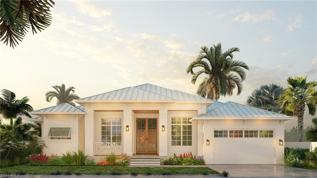 One or more photo(s) has been virtually staged, AI generated or rendered.  Brand New Construction! Estimated completion December 2026. The custom designed floorplan, being built by Luxury Homes of Southwest Florida, has an open concept with 5 bedrooms, 4 full bathrooms, large great room with fireplace, kitchen and dining area overlooking the pool and spa, and 2-car garage. This home boasts high ceilings, 10’ tall sliders including a 90-degree glass corner in the dining room, and large impact windows providing tons of natural light. The covered lanai, outdoor fireplace, and pool area create an oasis and includes a brushed marble pool deck, outdoor kitchen with Blaze grill, built-in vent hood, sink, and beverage center. The inviting, airy design has white kitchen cabinets, quartz countertops and quartz backsplash, large island with waterfall countertop, upgraded GE Cafe appliances, and plank tile flooring throughout. The Owner’s Suite has 2 walk-in closets, separate vanities, huge tile shower, soaking tub, and private water closet. Additionally, the many upgrades include a buried 500-gallon propane tank, 26kW generator, shiplap/beams ceiling detail in the great room and master bedroom, tankless LP hot water heater, LP pool and spa heater, decorative wood ceilings on the entry and covered lanai, upgraded lighting and fans throughout, and much more. This beautiful beach house is ideally located just minutes to parks, tennis and pickle ball courts, golf, shopping, dining, schools, and the YMCA. Welcome to your piece of paradise! This listing contains virtual renderings for illustrative purposes. One or more photo(s) has been virtually staged, AI generated or rendered.