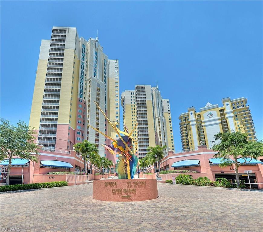 Sunrise & Sunset Waterfront Living | Walk to Downtown | Effortless Luxury at Beau RivageEnjoy effortless living and spectacular waterfront views with this beautifully updated residence in the historic River District of Fort Myers. Just a short 15-minute walk to downtown, you will have easy access to over 60 restaurants, shops, theaters, and a seasonal free trolley—no car required.Located in Beau Rivage, this spacious river front condo offers nearly 1,678 sq ft of thoughtfully designed living space. With 180-degree views of the Caloosahatchee River, you’ll enjoy breathtaking sunrises, sunsets, peaceful water views, and even the occasional dolphin sighting right from your private, 244 sq ft screened lanai, accessible from both the primary bedroom and the great room.Inside, the home combines comfort and quality with custom upgrades throughout, featuring beautiful laminate floors, a spacious kitchen with granite countertops and seating for 8, and a walk-in pantry—perfect for entertaining or quiet evenings at home.The generous owner’s suite provides a relaxing retreat with dual sinks, a walk-in shower, and two walk-in closets. The split-bedroom layout offers privacy, featuring two additional bedrooms that have private access to an adjoining bathroom.Designed for convenience, this home includes in-unit laundry, extra storage just outside your door, and two premium parking spaces on the first floor—making daily living simple and stress-free.Residents enjoy a true lock-and-leave lifestyle with newly remodeled, resort-style amenities including a pool, spa, fitness center, sauna, social and game rooms, a pickleball/basketball court, a guest suite, and beautifully maintained common areas. Recent building updates include a new roof, cooling systems, and a boiler.The Beau Rivage property is completely fenced with gated access at the entrance and garage. An onsite property manager and a front desk receptionist are located in the main entrance lobby.If you’re ready to simplify without sacrificing space, comfort, or views, this exceptional residence offers the perfect next chapter in Southwest Florida living.