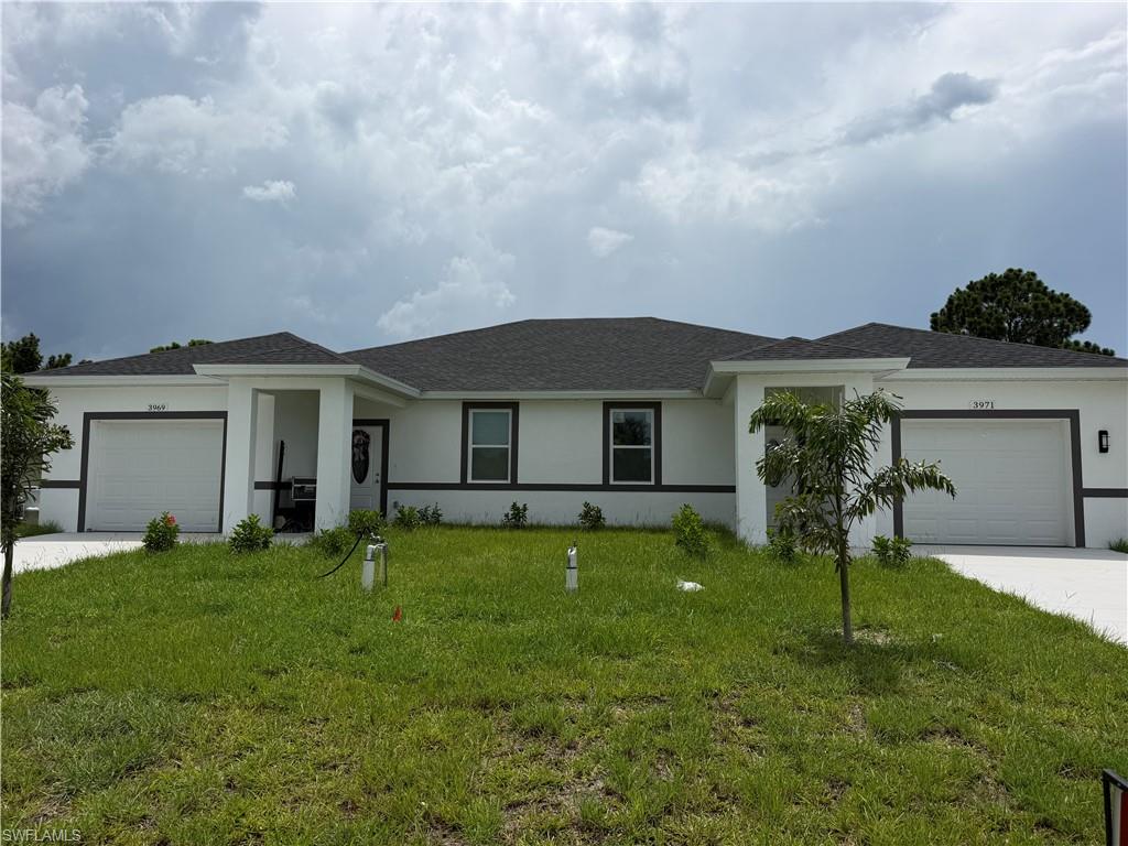 Three NEW DUPLEXES , ready to move in, available to sale separate for $539000 each or together as a package! Convenient Located in SW area of Lehigh Estates, quick access to SR 82, Colonial/Lee Blvd, shopping centers, banks, restaurants, golf course, Fort Myers International Airport and beautiful Beaches. New Construction, Custom Designed Duplex. Each duplex have 6 bedrooms, 4 bathroom, 2 car garage, each unit feature 3 bedrooms, 2 bathrooms, large living area, indoor laundry, covered lanai and 1 car garage. Great open concept kitchen with white shaker style cabinets with eat in-island or breakfast bar, quartz countertop and stainless steel appliances, tile throughout, large Driveways and screened lanais with extended outside area great for grilling and preserve view. Available NOW! The side by side duplexes for sale are on 5249-5251 and 5253-5255 Centennial and have the same owner.