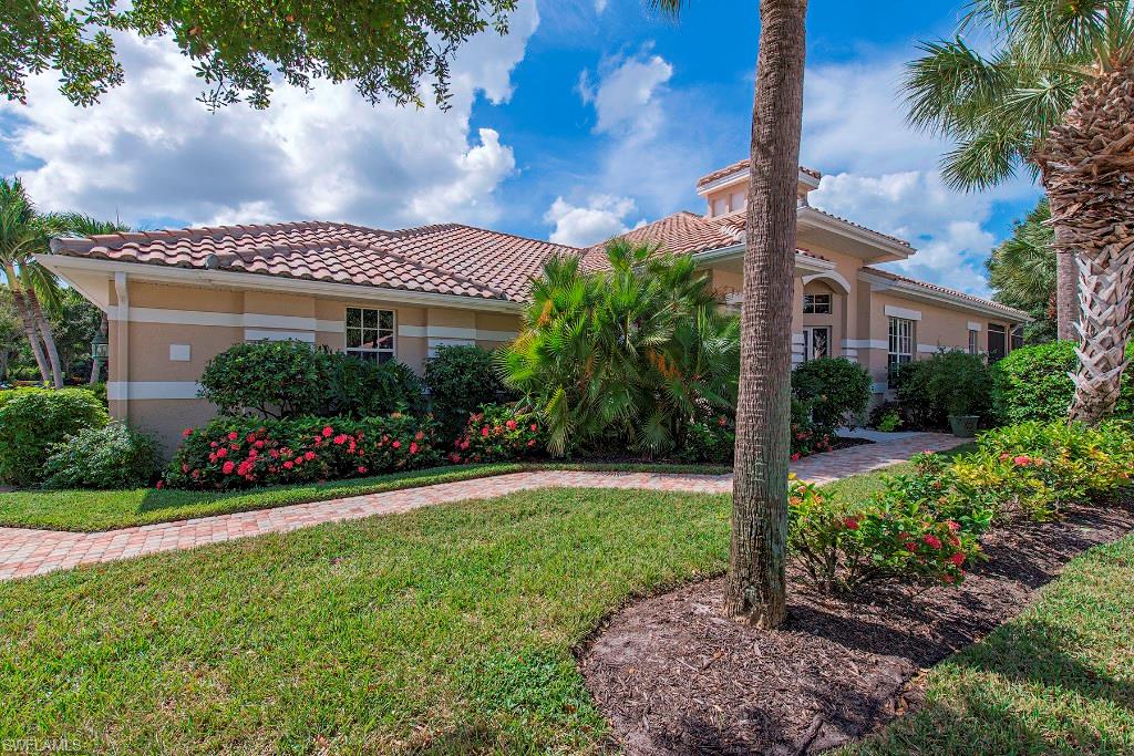 Here it is! This home on the western side of Baycrest features lake and golf views for breathtaking sunsets, all yours to enjoy. Owners expanded and tiled the lanai, and installed a brand new picture window screen and cage in 2012. Updates include new air conditioner in 2011, some appliances replaced, new den carpeting, new fans, and the interior was all repainted. Also of note is the reverse osmosis and water softener systems, and electric storm shutters on the lanai. Baycrest is a wonderful community of 90 homes. Landscaping, irrigation, community pool and spa, fitness room, and exterior painting are all covered by HOA dues. A community with an active social events calendar, you’ll find yourself in the company of outgoing and friendly neighbors. Pet policy is two pets only, no weight limit. Alarm system is disconnected and inoperable, so not warranted.