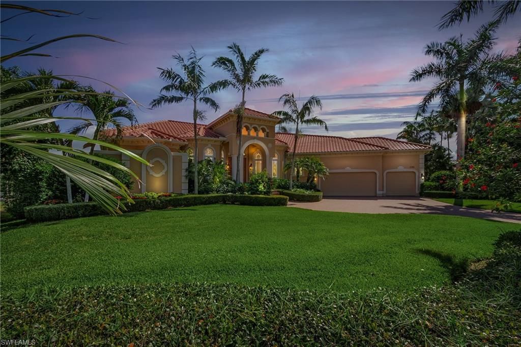 Highly sought after, upgraded Divco Custom Home on prestigious Caxambas Court.  Move in ready Estate features direct access to the ocean and Ten Thousand Islands within minutes!  High end custom details highlight this elegant and spacious 3 bedroom en Suite home, featuring a grand master bedroom suite and His and Her dens.  Lifestyle living abounds with towering glass pocket door-wall ways and seamless glass windows adjoining the grand lanai, outdoor bar/kitchen, pool, spa, and landscaped areas graciously overlooking the waterway.  Indoor features include spacious, open, and dedicated living room, dining room, family room, gourmet kitchen, butlers pantry with adjoining wet bar, laundry room and private guest pool bathroom.  Airy, coastal estate encompasses 1/2 acre with higher than regulation elevated 125’ sea wall, 16,000 lb boat lift, PVC dock with water, electric, lights, and fishing cleaning station.  Storage opportunities are numerous throughout, and include an oversized 3 car garage.  Desirable location on prestigious Caxambas Court in Marco Island Estates.