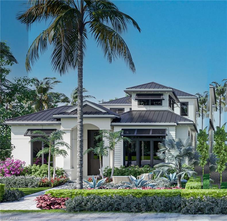 New Construction- Single Family Home in the heart of Old Naples with this expression of "coastal chic" designed by Kukk Architecture in collaboration w/ T.Jerulle Construction and Freestyle Design. Spanning over 5300 total square feet, this 4+ bdrm, 5+ bath home features 2 VIP bedrooms (en suite) & a dedicated office/den. With an open floor plan prioritizing natural light, the great room, dining room and kitchen spaces on the ground floor flow as one. Sliding glass doors pocket to create a vast indoor-outdoor space featuring a heated pool + spa, outdoor kitchen, travertine lanai, & lounge areas which are surrounded by a myriad of plantings. Chefs will adore the state-of-the-art kitchen filled with custom cabinetry and a fleet of upscale appliances including a Wolf range and Sub-Zero refrigerator/freezer. Featuring wide plank oak flooring & box-beamed ceiling detail in a mix of organic tones  which produce casual yet sophisticated atmosphere. The 2nd floor (elevator) features a VIP suite, two guest bedrooms with a large adjoining balcony, 2nd floor laundry + flex space. In this idyllic location, you're just 4 blocks to the beach and 3 blocks to 5th Ave. Estimated delivery fall 2022.