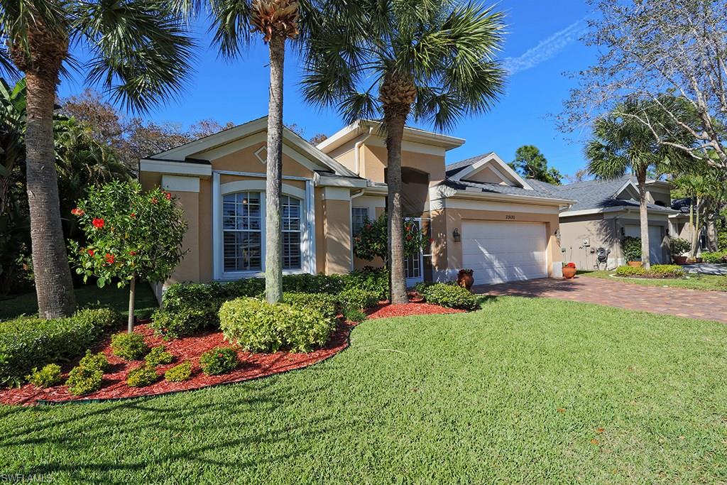 This is a rare opportunity in this market to purchase an upgraded home in a great location across from the Coconut Pointe Mall and only 10-15 minutes to Beaches in the Bonita Springs-Estero Corridor. 4 bedrooms, preserve view with beautiful landscaping, hot tub, plantation shutters, newer stainless steel appliances and AC, Tile and Wood floors, granite counter with tumble stone back splash, over sized garage with plenty of room for storage and a wash tub area, Crown moldings, Tiled Lanai, Hurricane shutters, well appointed lighting fixtures and ceiling fans, Two natural light Solar tubes that provides plenty of ambiance in the kitchen and great room. The outside of the home has great curb appeal and the overall home has been well cared for by the owners.
Marsh Landing boast natural preserves, large community pool and spa in an old Florida setting with a fitness center, tennis courts, boccie court and is attended full time by the association management.  Large community center for gatherings and community events. Across from the Coconut Mall and just down the road from the New HERTZ world headquarters, 15 minutes to RSW airport and Mirromar outlets and Gulf town center.