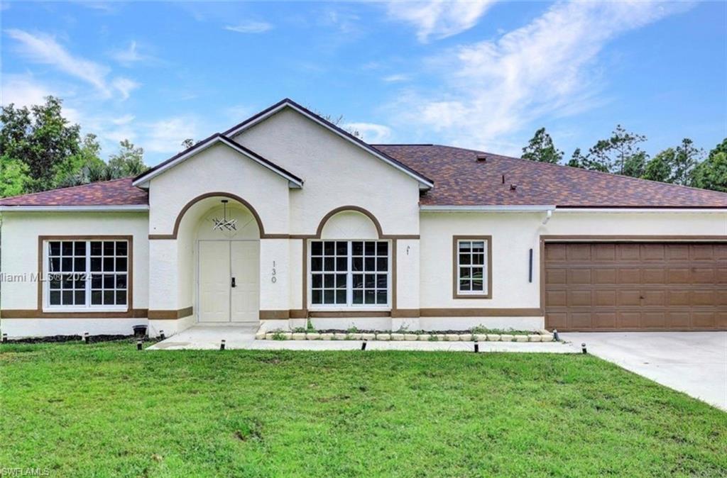 Property Overview: This spacious single-family
home sits on a generous 1.14-acre lot in the desirable Golden Gate Estates community of Naples, Florida. Offering privacy, space, and flexibility,
the property is available for lease — with the owner open to discussing an option to purchase — making it an exceptional opportunity for those
looking to plant roots in Southwest Florida. Ideal for long-term tenants, and also available furnished for corporate relocation or corporate rentals,
offering a turnkey solution for professionals and companies needing quality housing in the Naples area. Property Details: Bedrooms: 3
Bathrooms: 2 Living Area: 2,237 sq ft (2,576 sq ft total) Lot Size: 1.14 acres Year Built: 1999 Style: Single-family, 1-story Garage: 2-car
Construction: Stucco Interior Features: Split bedroom floor plan, den/office, family room, walk-in closet(s), pantry, utility/laundry room, and
vinyl flooring throughout. Exterior Features: Open porch/deck, driveway and guest parking, room for a pool, paved road access, and a fully
usable upland lot. Lease Terms: Monthly Rent: $5,000/month Lease Term: 1–2 years Security Deposit: $5,000 Lease Type: Triple Net (NNN) —
tenant responsible for all repairs and upkeep Available Date: Available Now Flexible options: available unfurnished for long-term lease, or
furnished for corporate relocation / corporate rentals (terms negotiable based on length and furnishing needs). Furnished & Corporate Rentals:
This home is also offered as a furnished corporate relocation or corporate rental, ideal for companies, traveling professionals, or families in
transition. Enjoy a fully equipped, move-in-ready residence with the space and privacy of a 1+ acre estate lot. Lease length and furnishing
arrangements are flexible — inquire for corporate housing terms. Option to Purchase: The owner is open to discussing a lease-with-option-to-
purchase arrangement. Interested parties should inquire directly for terms. Option details are negotiable and will be memorialized in a separate
written agreement. This listing is offered as a residential lease; any option to purchase is a separate agreement and does not obligate either
party until terms are mutually agreed upon and executed in writing. Location Highlights: Golden Gate Estates, Collier County, Naples FL 34120.
Zoned for Corkscrew Elementary, Corkscrew Middle, and Gulf Coast High School. Minutes from Collier Blvd and Naples' world-class dining,
shopping, and beaches. Quiet, private setting with paved road access. Directions: From I-75, take Exit 111 (Immokalee Rd / CR-846) and head
east. Turn right (south) onto Wilson Blvd N and continue to 16th Ave NE. Turn left (east) onto 16th Ave NE — 130 is among the first homes on
the right (south side).
