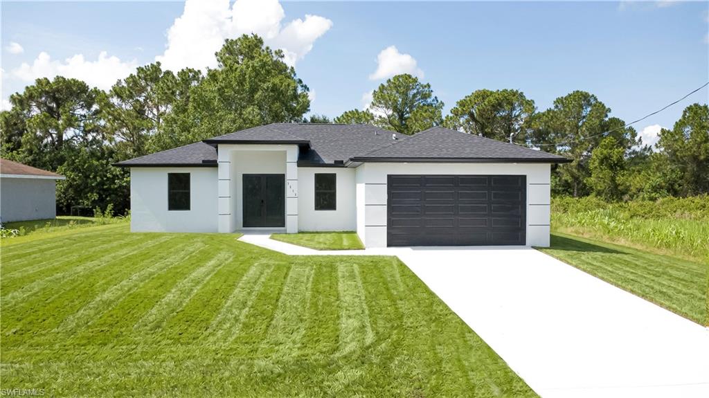 Brand-New Construction Rental! Be the first to live in this beautiful 3-bedroom, 2-bath home with a 2-car garage and a versatile den—perfect for a home office, playroom, or extra living space. This modern home features tile flooring throughout, elegant Corian countertops, and a spacious kitchen equipped with stainless steel appliances, including a washer and dryer. Enjoy relaxing outdoors on the covered lanai overlooking the backyard. Conveniently located near shopping, schools, and major roadways, this move-in-ready home offers comfort, style, and convenience in one package. Schedule your showing today!